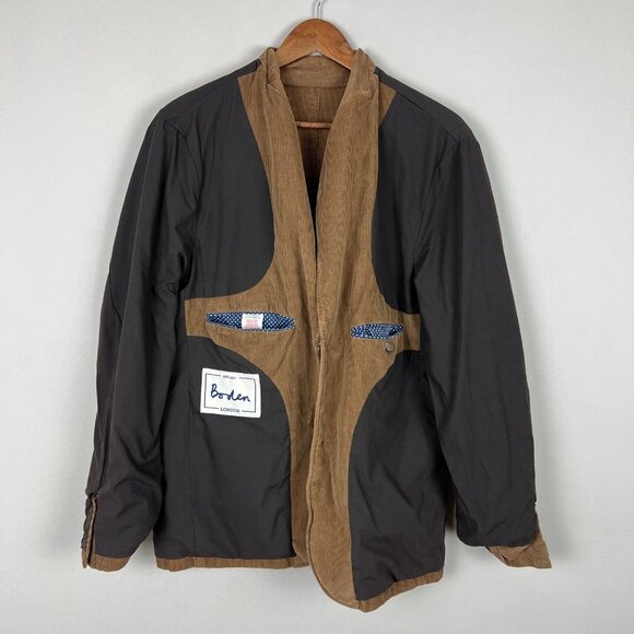 Boden Corduroy Blazer Jacket Sport Coat Mens 40R Tan Cotton Two Button Preppy - Picture 11 of 16